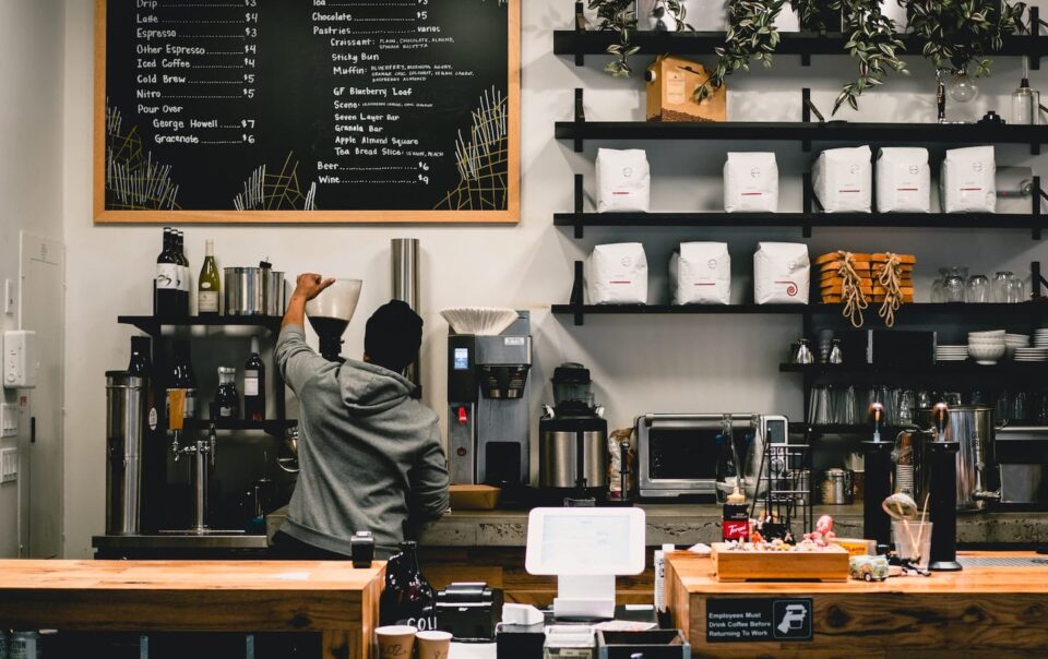 Barista with Coffee Shop